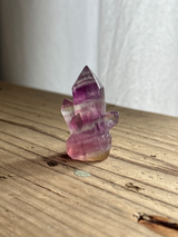 【MOMOMOON】クラスター彫刻 フローライト |fluorite|天然石・鉱石・パワーストーン【SC081-10】