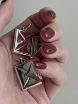 両面刻印【お好きな刻印お入れします】Original Message series - Letter Envelopes pendant top -