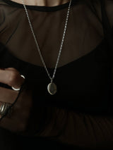 両面刻印【お好きな刻印お入れします】Original Message series - Oval Locket pendant -