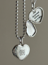 表+内側刻印【お好きな刻印お入れします】hidden message Locket pendant Type:Heart