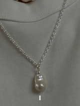 Silver925×天然石|バロックパール ペンダントトップ(Reeplushハンドメイド) 単体