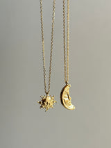 Moon & Sun necklace K18GP