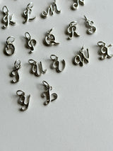 antique alphabet charm
