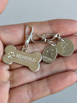 足型・手形 ・オリジナルデータ刻印専用プレート| 薄型 Round plate【軽量】