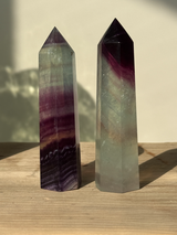 【MOMOMOON】フローライト タワー 2点セット |fluorite|天然石・鉱石・パワーストーン【SC081-1】
