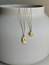 Moon & Sun necklace K18GP