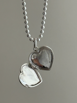表+内側刻印【お好きな刻印お入れします】hidden message Locket pendant Type:Heart
