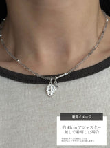 Silver925×天然石|4月誕生石 ダイヤモンドクォーツ ミニチャーム ネックレス 41cmまたは40cm+アジャスター5cm(Reeplushハンドメイド)