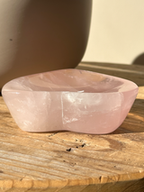 【MOMOMOON】Madagascar Rose quartz Heart Tray【No.9】