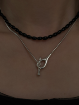 Toggle Clasp Snakechain Necklace