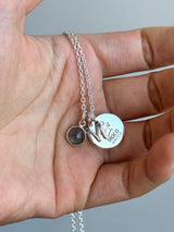 足型・手形 ・オリジナルデータ刻印専用プレート| 薄型 Round plate【軽量】