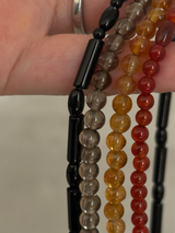 Silver925×天然石|レッドオニキス+メダイ ネックレス/38cm+3.5cm(Reeplushハンドメイド)