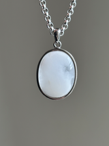 【MOMOMOON】高品質 Amphibole in Quartz pendant top【0610-9】