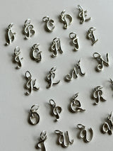 antique alphabet charm