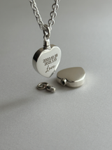 両面刻印可能【お好きな刻印お入れします】 Heart memorial bottle