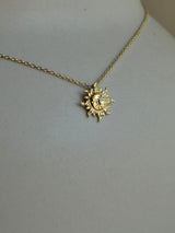 Moon & Sun necklace K18GP