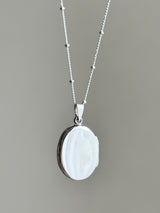 両面刻印【お好きな刻印お入れします】Original Message series - Oval Locket pendant -