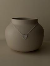 表面刻印【お好きな刻印お入れします】Heart Plate necklace /41cm+5cm