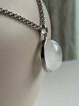 【MOMOMOON】高品質 Amphibole in Quartz pendant top【0610-9】