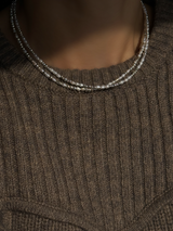 Silver925×天然石|B/バロックパールのチョーカーネックレス 39cm(Reeplushハンドメイド)