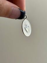 Heart on cross Oval plate top