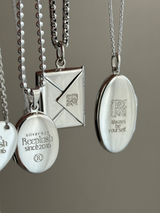 両面刻印【お好きな刻印お入れします】Original Message series - Letter Envelopes pendant top -