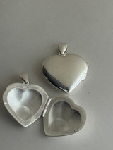 両面刻印【お好きな刻印お入れします】31×31mm Big Heart Locket pendant