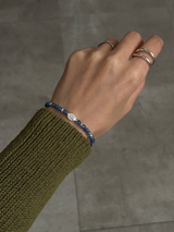 Silver925×天然石|カイヤナイト マリア様 ブレスレット(Reeplushハンドメイド)