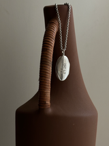 両面刻印【お好きな刻印お入れします】Original Message series - long vertically Oval Locket pendant -