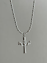 Hand in Heart cross top size 30×21mm 【medium】