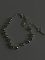 Medium Ball chain medal bracelet