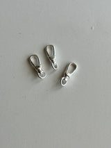 【割引対象外】17×7mm silver925製 回転カン付き ナスカン