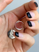 足型・手形 ・オリジナルデータ刻印専用プレート| 薄型 Round plate【軽量】