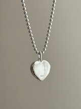 表+内側刻印【お好きな刻印お入れします】hidden message Locket pendant Type:Heart