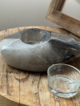 【MOMOMOON】Madagascar smoky quartz candle holder/1.20kg