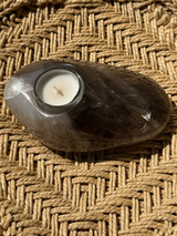 【MOMOMOON】Madagascar smoky quartz candle holder/1.20kg