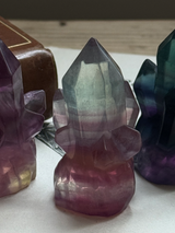 【MOMOMOON】クラスター彫刻 フローライト |fluorite|天然石・鉱石・パワーストーン【SC081-11】