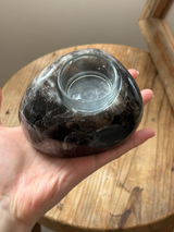 【MOMOMOON】Madagascar smoky quartz candle holder/0.91kg