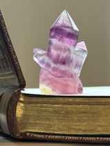 【MOMOMOON】クラスター彫刻 フローライト |fluorite|天然石・鉱石・パワーストーン【SC081-10】