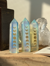 【MOMOMOON】オブシディアンオパール 月の満ち欠け |Obsidian Opal|パワーストーン【SC081-5】