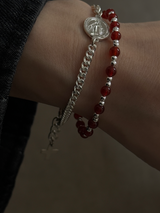 Onyx,Red Onyx Beads bracelet