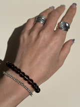 【MOMOMOON】8.4mm Smoky Quartz Bracelet /Brazil