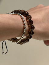 【MOMOMOON】8.4mm Smoky Quartz Bracelet /Brazil