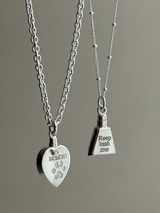 両面刻印可能【お好きな刻印お入れします】 Heart memorial bottle