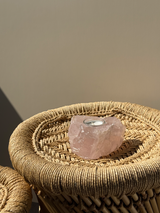【MOMOMOON】Madagascar Rose quartz candle holder/1.23kg