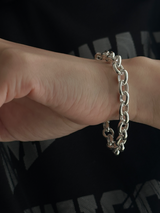 7.5mm fat oval chain bracelet 19cm