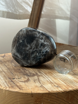 【MOMOMOON】Madagascar smoky quartz candle holder/1.05kg