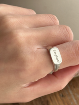 Reeplushロゴ入り Signet Ring/13号 サンプルセール