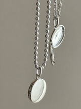 表+内側刻印【お好きな刻印お入れします】 - hidden message Locket pendant Type:Round -