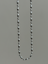 3mm beads chain Necklace 40cm+5cm